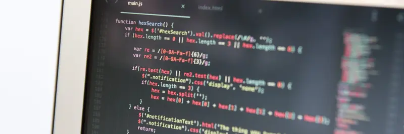 HTML source code on a dark editor background