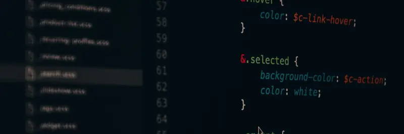 Program source code shown in a syntax-highlighted editor